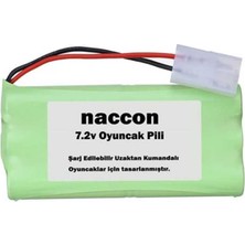 Naccon 7.2V 1000MAH Ucuca Tamiya Soketli Şarjlı Oyuncak Pili 6lı Aa Kalem Pilli