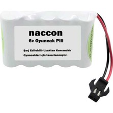 6V 1300MAH Siyah Soketli Şarjlı Oyuncak Pili Aa Kalem Pilli