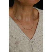 14 Ayar Altın Mini Dorika Dizisi Kolye