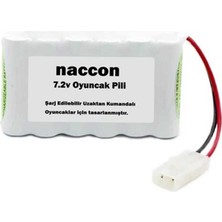 Naccon 7.2V 1300MAH Tamiya Soketli Şarjlı Oyuncak Pili Aa Kalem Pilli