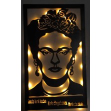 Ahşap Işıklı Duvar Tablosu Kahle