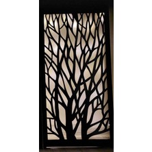 Ahşap Peri led Işıklı Duvar Tablo