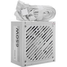 Rampage RMP-650-80PB 650W 14cm Fan 80 Plus Bronze Aktif PFC Beyaz Power Supply