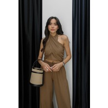 Bags Aura Hasır Siyah Omuz Çantası