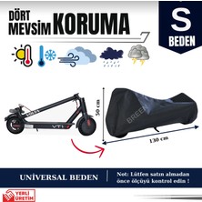 Breen Elektrikli Scooter Brandası, S Beden, Siyah Koruyucu Örtü- Su Geçirmez