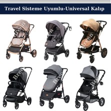 Siyah Travel Bebek Arabası Tekerleği Koruyucu Kılıf, Yer Kaplamaz, Su Geçirmez, Toz Geçirmez
