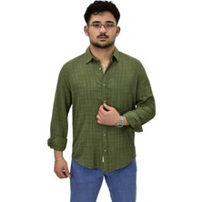 Erkek Spor Silim Fit Uzun Kol Gömlek G5005 BGL-ST04494
