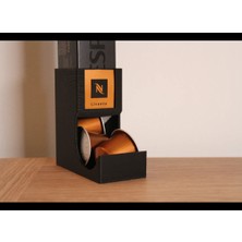 4 Parça Nespresso Kapsül Kahve Standı Organizeri Siyah