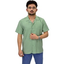 Erkek Spor Silim Fit Kısa Kol Gömlek G5031 BGL-ST04497