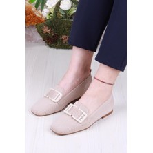 Fort 128-131 Fls Toka Detaylı Triko Kadın Babet