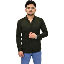 Erkek Spor Silim Fit Uzun Kol Gömlek BGL-ST04484