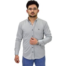 Erkek Spor Silim Fit Uzun Kol Gömlek BGL-ST04484