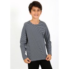 Moda Serdem Erkek Çocuk Uzun Kol Penye Pijama Takım 20438 Gri