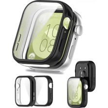 Nezih Case  Huawei Watch Fit 3 Uyumlu Yumuşak Silikon 360 Tam Koruma Kasa ve Ekran Koruyucu