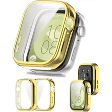Nezih Case  Huawei Watch Fit 3 Uyumlu Yumuşak Silikon 360 Tam Koruma Kasa ve Ekran Koruyucu