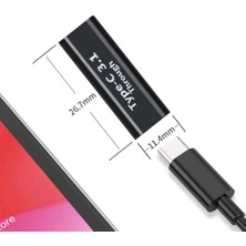 3352 Type C USB 3.1 Dişi Dişi Çevirici Dönüştürücü Adaptör Type C Dişi To Type C Dişi 3.1 Yüksek Hızlı Veri Aktarım Desteği (10GBPS) Çift Yönlü Çalışma Alüminyum Alaşımlı Kaliteli Malzeme
