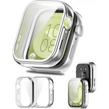 Nezih Case  Huawei Watch Fit 3 Uyumlu Yumuşak Silikon 360 Tam Koruma Kasa ve Ekran Koruyucu