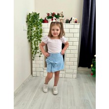 Kokoş Bebek Çiçek Nakış Kol Detaylı Takım