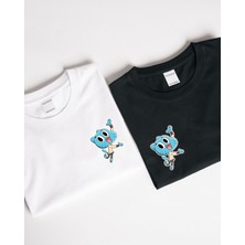 Gumball Tasarımlı Baskılı Tasarım T-Shirt