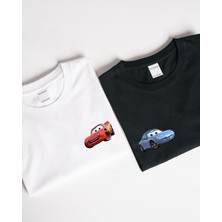 Arabalar Tasarımlı Baskılı T-Shirt