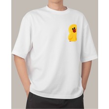 Ördek Tasarımlı Çiftler Için Baskılı T-Shirt Tasarımı
