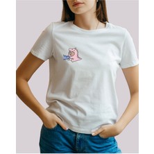 Tom ve Jerry Tasarımlı Baskılı T-Shirt
