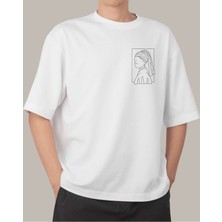 Monalisa Tasarımlı Baskılı T-Shirt
