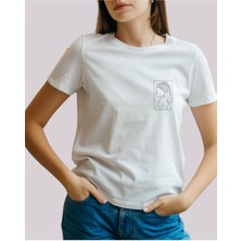Monalisa Tasarımlı Baskılı T-Shirt