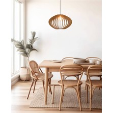 Ahşap Rustik Minimal Avize Salon Avize Rustik Avize