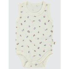 Civil Baby  Kız Bebek Çıtçıtlı Badi 1-36 Ay Ekru