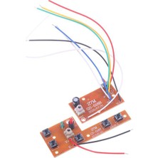 Quueppty 2 Adet 5ch Rc Uzaktan Kumanda 27MHZ Devre Pcb Verici ve Alıcı Kartı Araba Radyo Sistemi Aksesuarları 20-25M (Yurt Dışından)