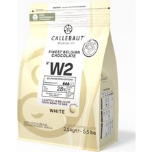 Callebaut W2 Beyaz Kuvertür Drop Çikolata 2.5 Kg