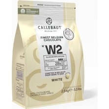 Callebaut W2 Beyaz Kuvertür Drop Çikolata 2.5 Kg