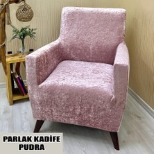 Parlak Kadife Kumaş Tekli Koltuk & Berjer Koltuk Kılıfı