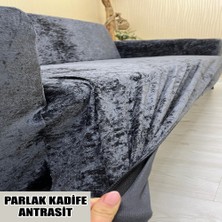 Parlak Kadife Kumaş Tekli Koltuk & Berjer Koltuk Kılıfı