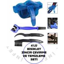 Bisiklet zincir dişlisi koruyucu pas sökücü temizleme fırçası aparatı bakım seti 4 parça