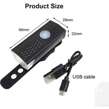 Bisiklet Scooter  Usb Şarj Led Ön Far Lamba Işık Bisiklet Far