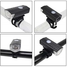 Bisiklet Scooter  Usb Şarj Led Ön Far Lamba Işık Bisiklet Far