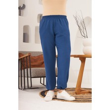 Rmg Bel ve Paça Lastikli Aerobin Büyük Beden Lacivert Pantolon