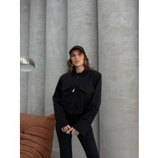 Siyah Bomber Ceket