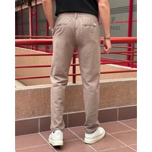 Erkek, Bel lastikli, Regular-fit, Keten dokuma, Pamuklu Old Money Culture pantolon 300