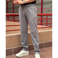 Erkek, Bel lastikli, Regular-fit, Keten dokuma, Pamuklu Old Money Culture pantolon 300