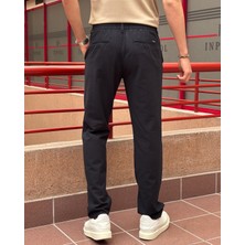 Erkek, Bel Lastikli, Regular-Fit, Keten Dokuma, Pamuklu Old Money Culture Pantolon 300
