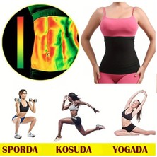 Unisex Termal Korse Bel Göbek Basen Korse Terleme Kemeri