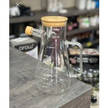 Bambu Cam Yağdanlık&sirkelik Set