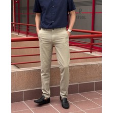 Erkek, Slim Fit, Casual-Günlük, Keten dokuma, Pamuklu, Mevsimlik Pantolon 301