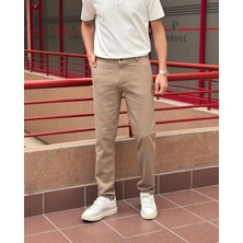 Erkek, Slim Fit, Casual-Günlük, Keten Dokuma, Pamuklu, Mevsimlik Pantolon 301