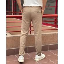 Erkek, Slim Fit, Casual-Günlük, Keten Dokuma, Pamuklu, Mevsimlik Pantolon 301