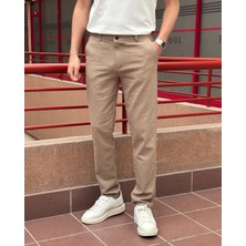 Erkek, Slim Fit, Casual-Günlük, Keten Dokuma, Pamuklu, Mevsimlik Pantolon 301