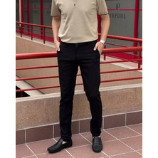 Erkek, Slim Fit, Casual-Günlük, Keten dokuma, Pamuklu, Mevsimlik Pantolon 301